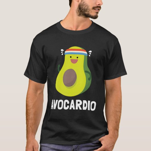 アボカドのジムトレーニングギフト Tシャツ (正面)