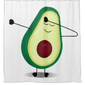 アボカドのスワッグ シャワーカーテン (正面)