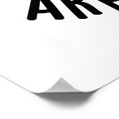 アボカドのダジャレ嫌い おもしろフルーツジョーク ポスター (角)