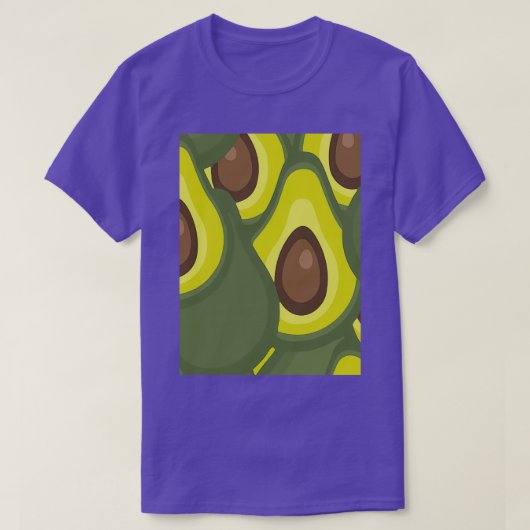 アボカドのデリケートな果実4 Tシャツ (デザイン正面)