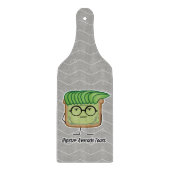 アボカドのトーストのヒップスターガラスの修理工の毛 カッティングボード (正面)