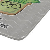 アボカドのトーストのヒップスターガラスの修理工の毛 カッティングボード (角)