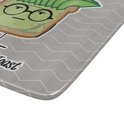 アボカドのトーストのヒップスターガラスの修理工の毛 カッティングボード (角)