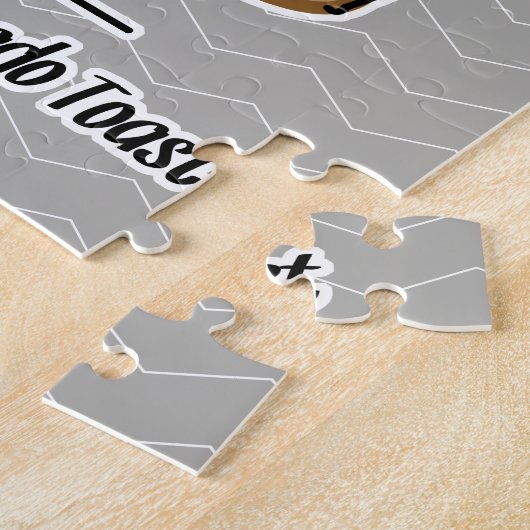 アボカドのトーストのヒップスターガラスの修理工の毛 ジグソーパズル (側面)