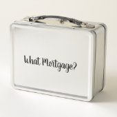 アボカドのトーストのヒップスターガラスの修理工の毛 メタルランチボックス (裏面)