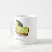 アボカドのトーストの漫画|のマグ コーヒーマグカップ (正面左)