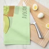 アボカドのトーストの漫画|の台所タオル キッチンタオル (四つ折り)