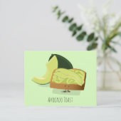 アボカドのトーストの漫画|の郵便はがき ポストカード (スタンド正面)