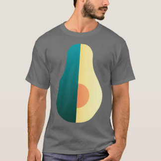 アボカドのフルーツオーガニックスライスとV用健康食品 Tシャツ