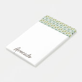 アボカドのフルーツパターン ポストイット (アングル)