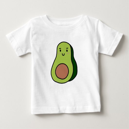 アボカドのワイシャツ、かわいい付属品! ベビーTシャツ (正面)