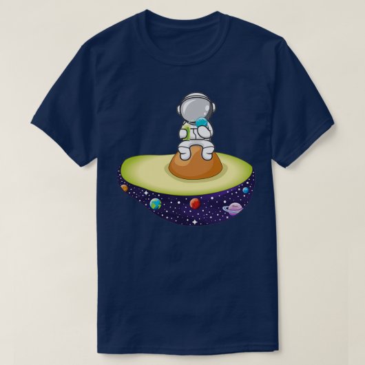 アボカドの宇宙 Tシャツ (デザイン正面)