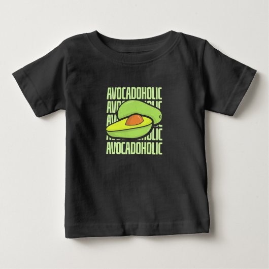 アボカドの実の食べ物 ベビーTシャツ (正面)