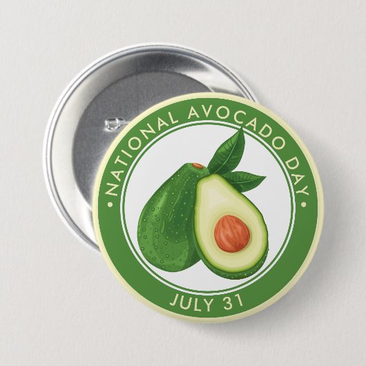 アボカドの日 缶バッジ (正面&裏面)