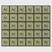 アボカドの果物の化学周期表記号 ラッピングペーパー (フラット)