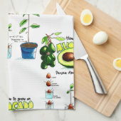 アボカドの栽培方法 キッチンタオル (四つ折り)