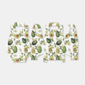 アボカドの水彩植物模様 フェイバーボックス (折り畳みなし)