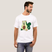 アボカドの猫 Tシャツ (正面フル)