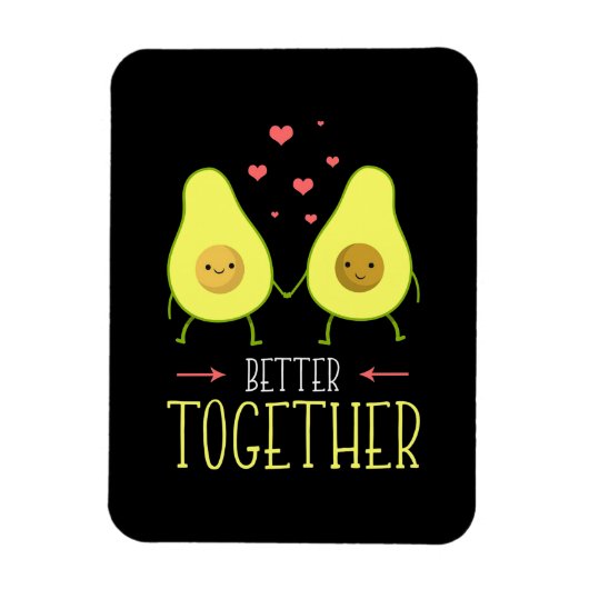 アボカドの組み合わせ マグネット (縦)