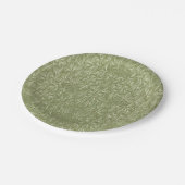 アボカドの緑のイチョウのbilobaの葉 ペーパープレート (アングル)