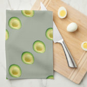 アボカドの花輪のジョンのfave キッチンタオル (四つ折り)