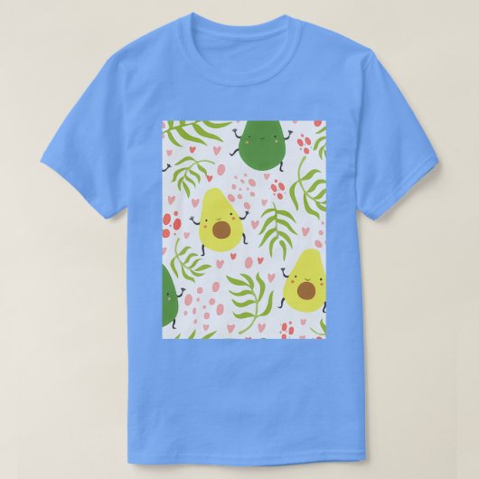 アボカドの花 Tシャツ (デザイン正面)