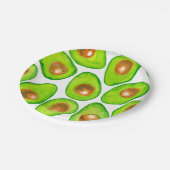アボカドの薄切り水彩 ペーパープレート (アングル)