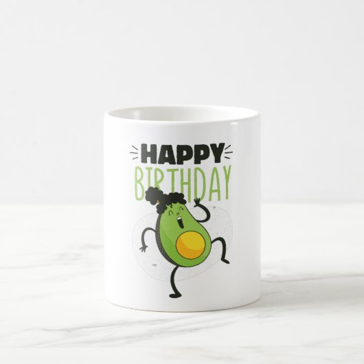 アボカドの誕生日プレゼント コーヒーマグカップ (中央)