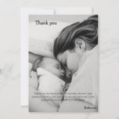 アボカドの赤ちゃんシャワー サンキューカード (正面)