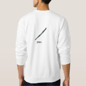 アボカドはと。合っています。 スウェットシャツ (裏面)