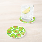 アボカドは水色をスライスする コースター (側面)