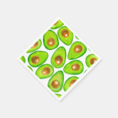 アボカドは水色をスライスする スタンダードカクテルナプキン (角)