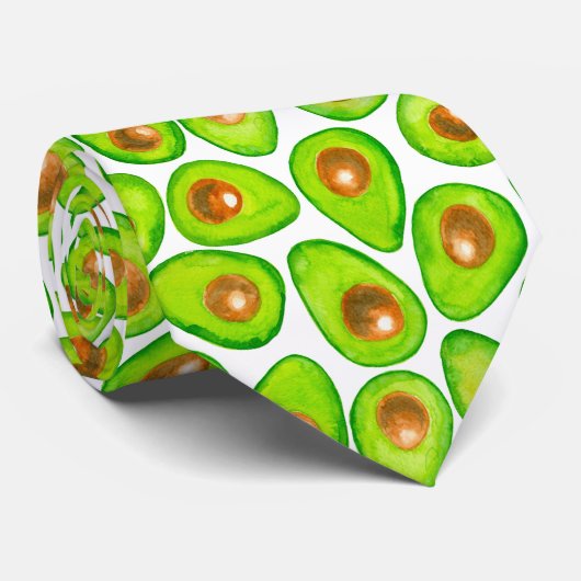 アボカドは水色をスライスする ネクタイ (ロール)