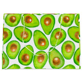 アボカドは水色をスライスする ラージペーパーバッグ (正面)