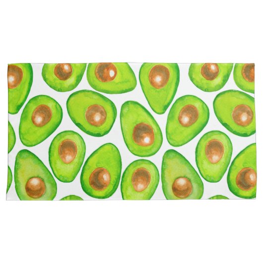 アボカドは水色をスライスする 枕カバー (正面右)