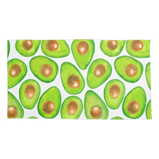 アボカドは水色をスライスする 枕カバー (裏面-左)