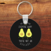 アボカドは皆を幸せにする キーホルダー (正面)