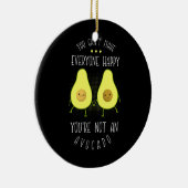 アボカドは皆を幸せにする セラミックオーナメント (右)