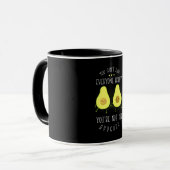 アボカドは皆を幸せにする マグカップ (正面左)