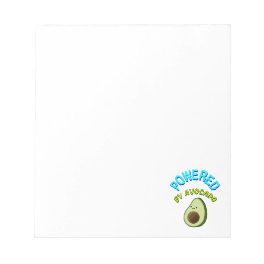 アボカドを使用 ノートパッド (正面)