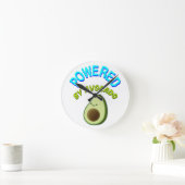 アボカドを使用 ラウンド壁時計 (ホーム)