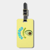 アボカドを使用 ラゲッジタグ (正面縦)