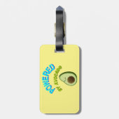 アボカドを使用 ラゲッジタグ (裏面縦)