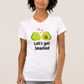 アボカドを割った食べ物をおもしろい買おう Tシャツ (正面)