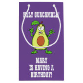 アボカドを持つ神聖なグアカモール誕生日 スモールペーパーバッグ (裏面)