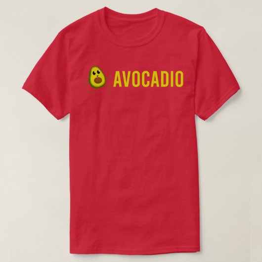 アボカドアヴォカディオランナーギフトおもしろいアイディア Tシャツ (デザイン正面)
