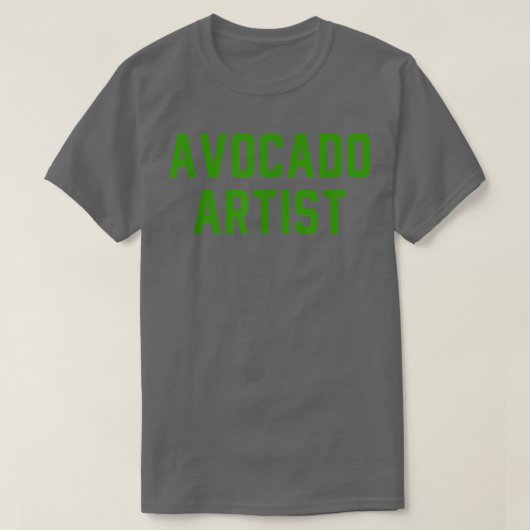 アボカドアーティストキャリア引用文 Tシャツ (デザイン正面)