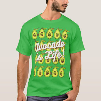 アボカドイズライフプリント Tシャツ