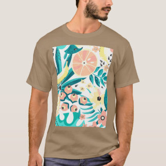 アボカドエキゾチックパターンスタイル Tシャツ