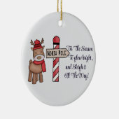 アボカドカスタムカップルオーナメント、パーソナライズデザイン セラミックオーナメント (右)